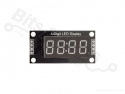 Digit display 4-digit 7-segment red clock TM1637 - 30x14mm